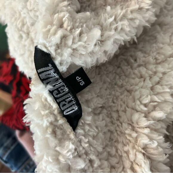 Nicole Miller Off-White Teddy Sherpa Jacket Small - Picture 16 of 16
